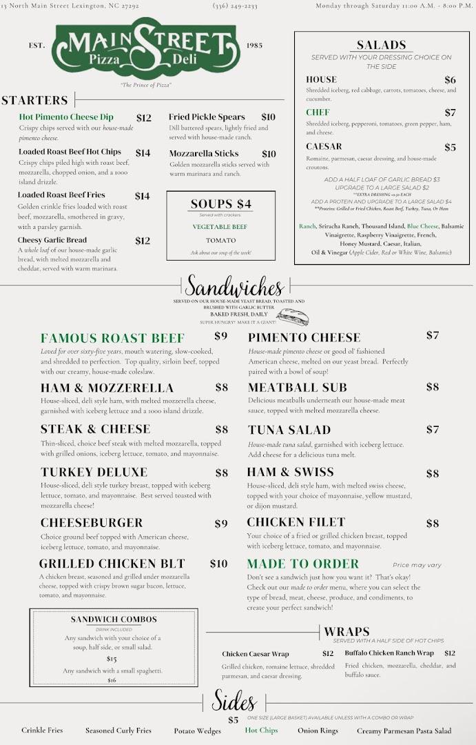 Main Street Pizza & Deli